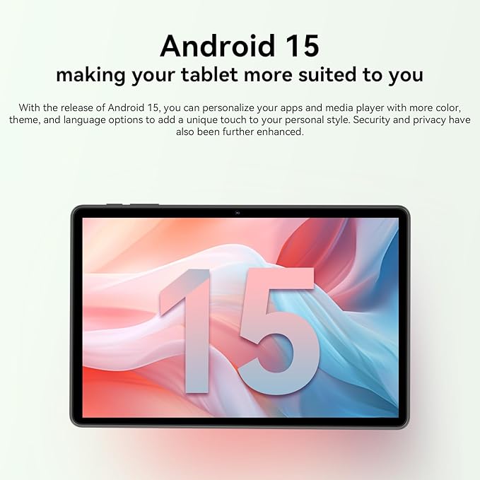 Tablet 11 inch Android 15 Tablets | Octa-core | 12GB RAM+128GB ROM | 8000mAh Tablet with Keyboard | Mouse | Case | Dual Band WiFi | BT 5.0 | GPS | 13 MP Dual Camera (Black with Keyboard)