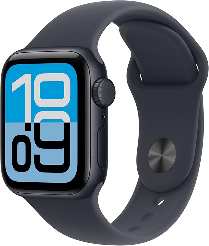 Apple Watch SE 3 [GPS + Cellular 40mm] Smartwatch with Midnight Aluminum Case with Midnight Sport Band - S/M. Fitness and Sleep Trackers, Heart Rate Monitor, Always-On Display, Water Resistant