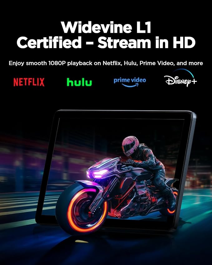 Tablet,10.1" Android Tablet with Octa-core Processor,12GB RAM+192GB ROM (64GB ROM+128GB TF Card Included),1280x800 IPS HD Screen,6000mAh,Dual Camera,WiFi 6,BT 5.4,Android 15 Tablets 2025,Space Gray