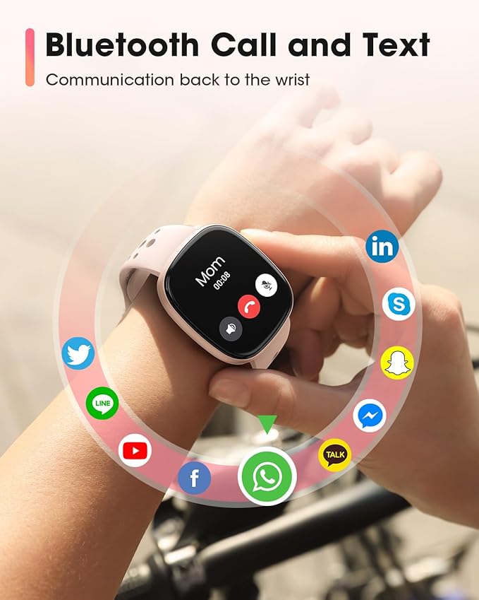 Smart Watch for Women Fitness Tracker: Fitness Watch with Blutooth Call 24/7 Heart Rate SpO2 Sleep Monitor IP68 Waterproof 120+ Sport Mode Activity Trackers Compatible iPhone Android Phones (3 Bands)