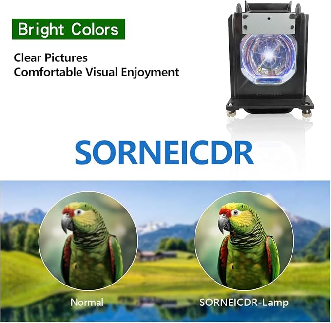 915P061010 Projector Lamp Compatible with Mitsubishi 915P061010 for WD-65733/WD-57733/WD-65734/WD-73733/WD-65833/WD-73833/WD-57734/WD-73734/WD65733 /WD-Y657/WD-57833/WD73733/WD65734/WD57733