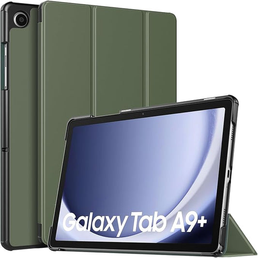 TiMOVO Case for Samsung Galaxy Tab A9+/A9 Plus 11 Inch 2023, Slim Lightweight Stand Hard Back Shell Protective Cover for Galaxy Tab A9+ Tablet SM-X210/X216/X218, Auto Wake/Sleep, Pine Green