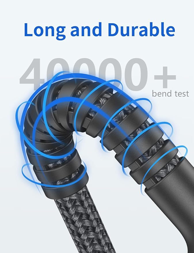 PRAKIE USB C Cable Fast Charging, 2Pack 1FT USB A to USB C Charge Cable, Short USB Type C Charging Cord Compatible with iPhone 17/16/15/Samsung Galaxy S20 S10/Google/Plus Note 10 9 8