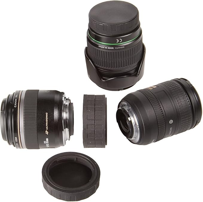 OP/TECH USA 1101281 Lens Mount Cap - Olympus/Panasonic MFT Double Black