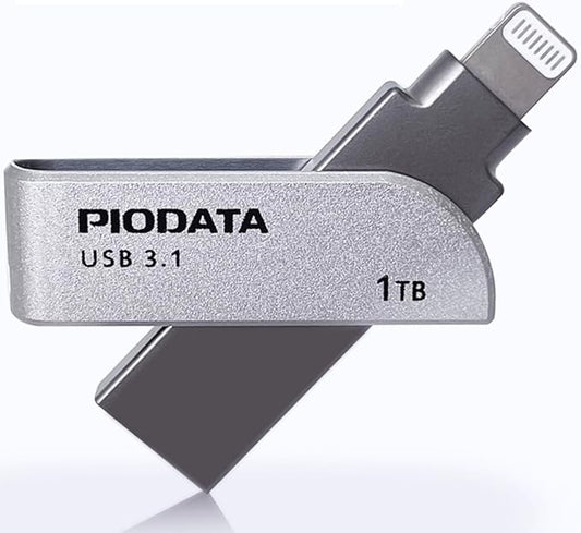 iXflash 1TB MFi Certified Lightning & USB 3.1 Type A Flash Pen Drive for iPhone/iPad/Mac/PC External Storage Memory Photo Stick