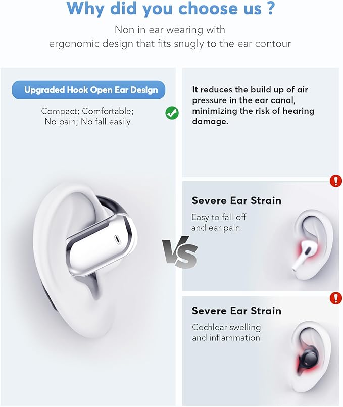 AI Translation Earbuds Real-Time, 144 Languages & Accents,4-in-1 Open Ear Wireless Earbuds with Charging Case, Compatible with iOS & Android, Ideal for Travel, Business, Learning,Black