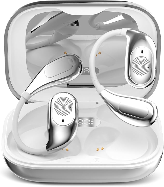 Language Translator Earbuds, Two-Way Instant Language Translator Real Time with APP for 130 Languages, Fast Reaction Translation Device, for Travel, Gift and Learning (White)