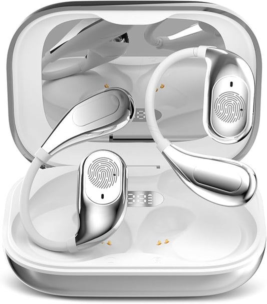 Language Translator Earbuds, Two-Way Instant Language Translator Real Time with APP for 130 Languages, Fast Reaction Translation Device, for Travel, Gift and Learning (White)