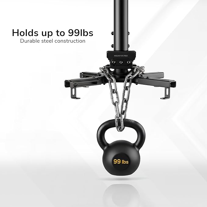 Mount-It! PRO Projector Ceiling Mount, 23.8-35.6" Extension, Heavy-Duty Commercial Grade Ceiling Projector Bracket, 77 Lbs Weight Capacity