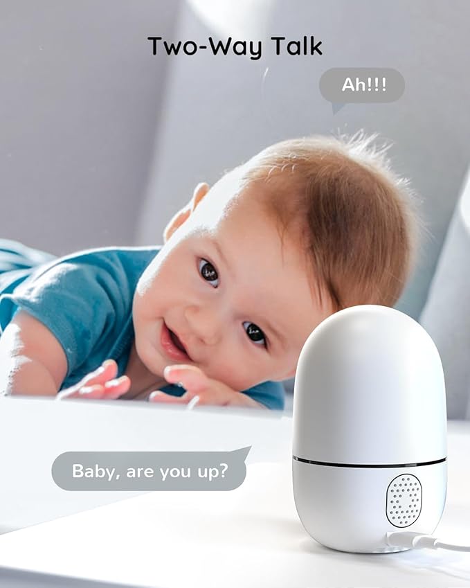 virtavo XD1 Indoor Pet & Baby Camera, No Subscription Required, Dual-Lens 360° PTZ, Motion Tracking, 2-Way Audio, Night Vision, Cloud/SD Storage, Phone App, WiFi, 2-Pack, Power Adapter Included