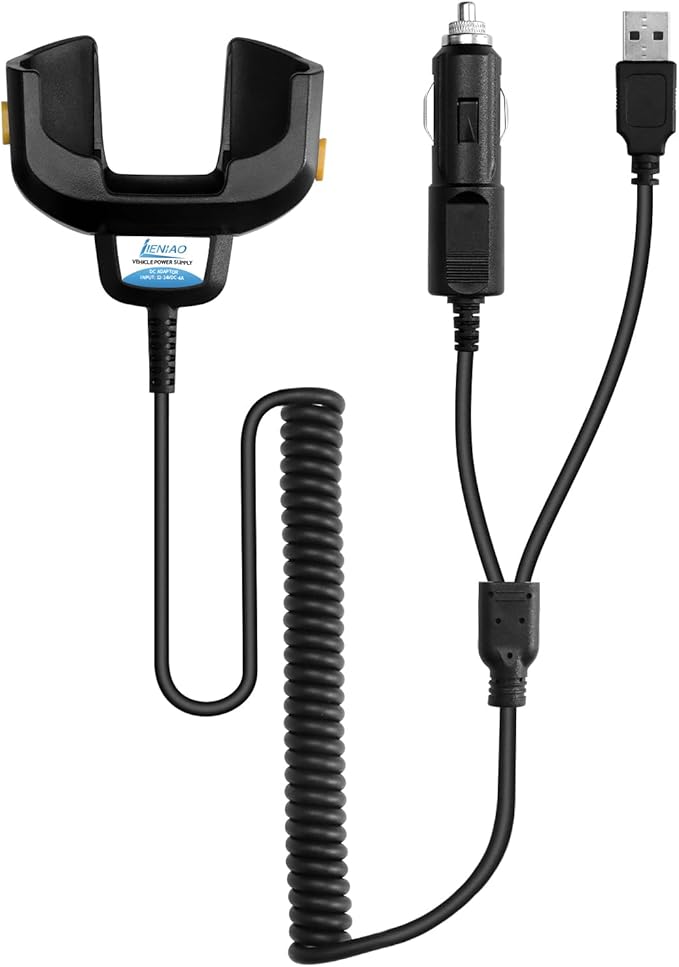 2 in 1 USB Charger Cable for Zebra TC77 TC70 TC55 TC72 TC75 TC70X TC75X TC700H TC700K BT-000318 Battery Scanner CHG-TC7X-CLA1-01 Car Charger