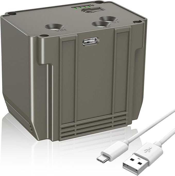 Rechargeable Battery for Tactacam Defend Battery, Lithium-ion Rechargeable Batteries 9000mAh, Compatible with Tactacam Defend Cellular Security Camera