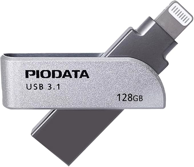 iXflash 128GB iPhone iPad Flash Pen Drive USB 3.1 Apple MFi Certified Lightning Connector External Storage Memory Expansion for iOS Devices/Windows/Mac