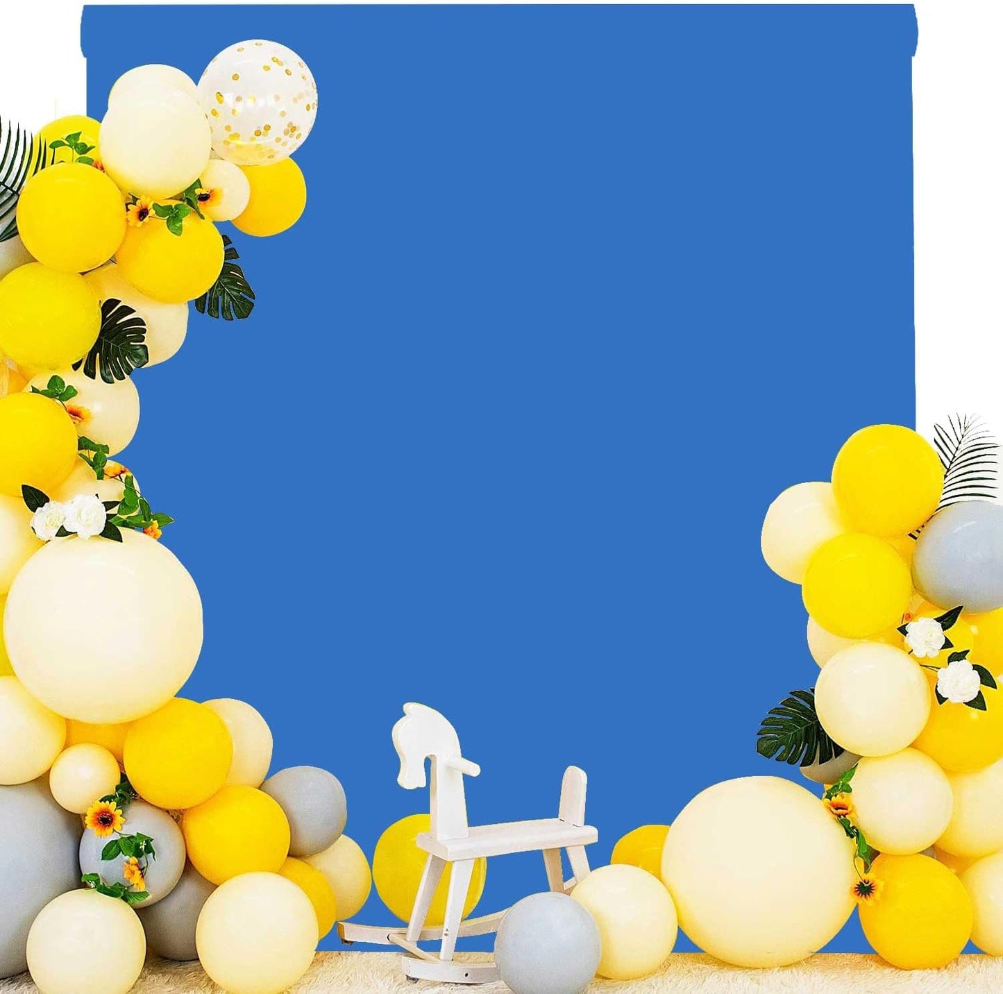 Blue Photo Backdrop for Photoshoot Blue Background for Photography Photo Backdrop Curtain for Party 10 x 10 FT