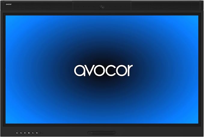 Avocor 55″ Windows Collaboration Display | Certified for Microsoft Teams | Ideal for Hybrid Workspaces, Conference Rooms and Classroom Use | 4K, 20-Point Touch, Integrated Camera & Speakers