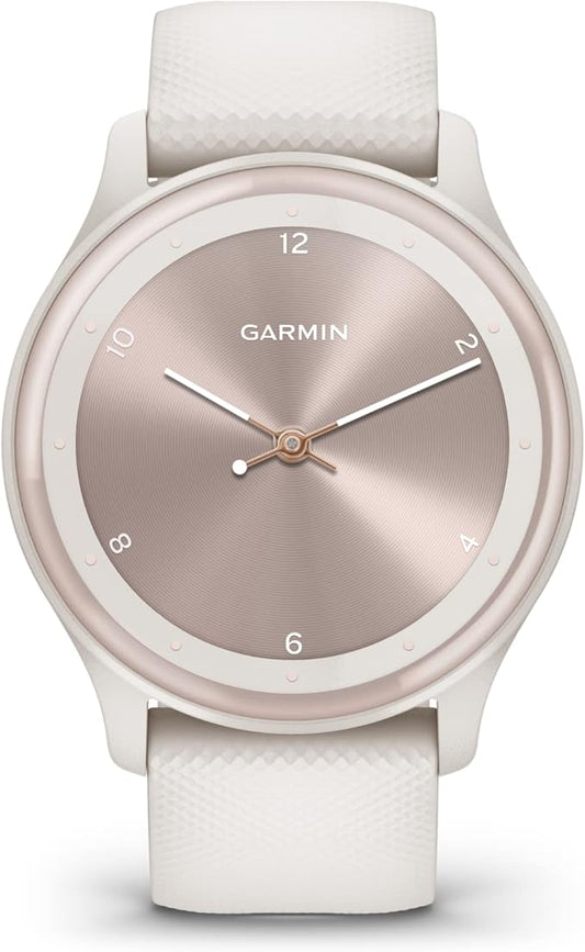Garmin G010-N2566-01 Vivomove Sport 40mm Touchscreen Hybrid Health and Wellness Smartwatch, Ivory - Certified (Renewed)