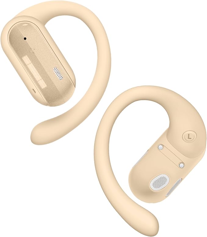 AI Translation Earbuds Real Time 164 Languages Translator Ear Buds Audifonos Traductores Inglés Español 4-in-1 Wireless Headphones Bluetooth Earphones for Travel Business Meeting Learning Caramel