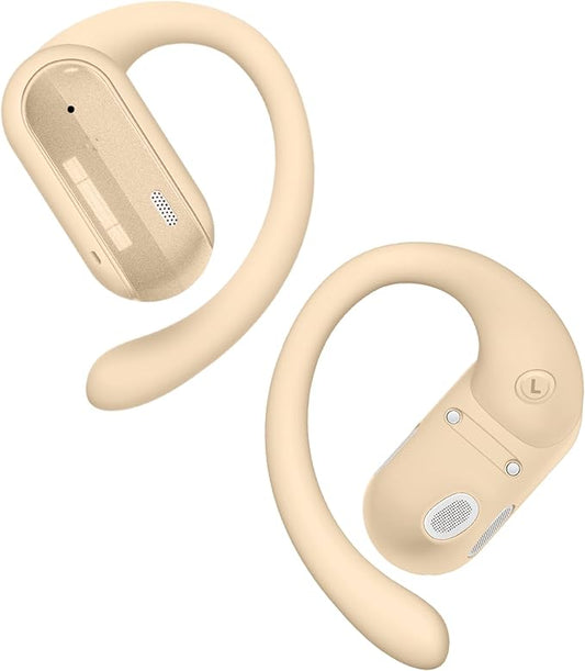 AI Translation Earbuds Real Time 164 Languages Translator Ear Buds Audifonos Traductores Inglés Español 4-in-1 Wireless Headphones Bluetooth Earphones for Travel Business Meeting Learning Caramel