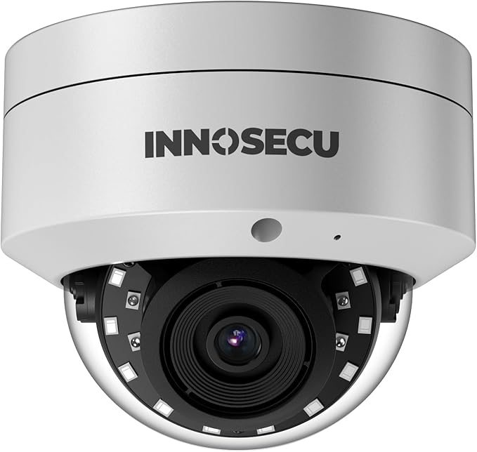 4MP IP PoE Camera, Vandal-Proof Dome Security Surveillance Camera, 2.8mm Lens 110° View, Built-in Mic, IP67, Night Vision 100ft, Human/Vehicle Detection, No PT Supported. IND4FR54A