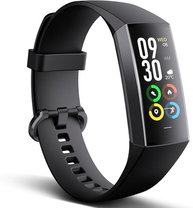 Fitness Tracker with 24/7 Heart Rate Blood Oxygen Sleep Monitor, Activity Tracker with 1.1" AMOLED Touch Color Screen, Multiple Sport Modes Step Counter, IP68 Waterproof for Women and Men