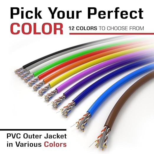 Dripstone CAT6 Ethernet Cable 1000ft Bulk Network LAN Wire 23AWG Solid UTP 550MHz High-Speed Internet Cable Gaming, Streaming, Office, Home Use, Pull Box, Cat6 Bulk, Stable Connectivity - Yellow