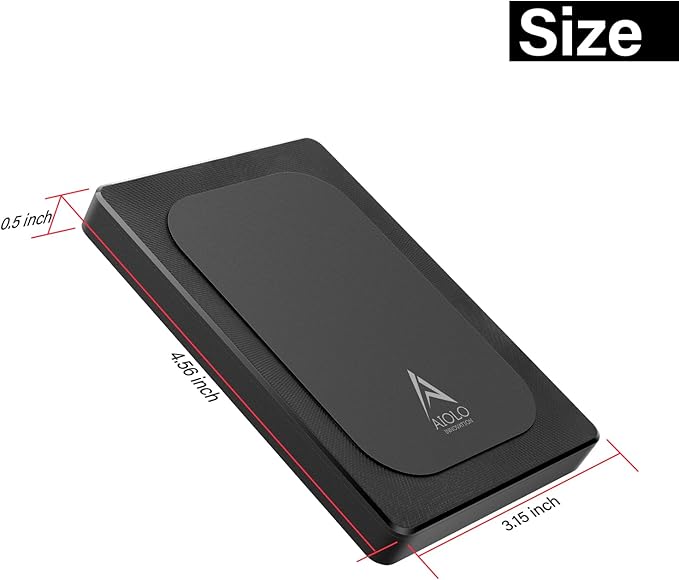 500GB External Hard Drive Ultra Slim Portable HDD-USB 3.0 for PC, Mac, Laptop, PS4, Xbox one,Xbox 360 HD-A4