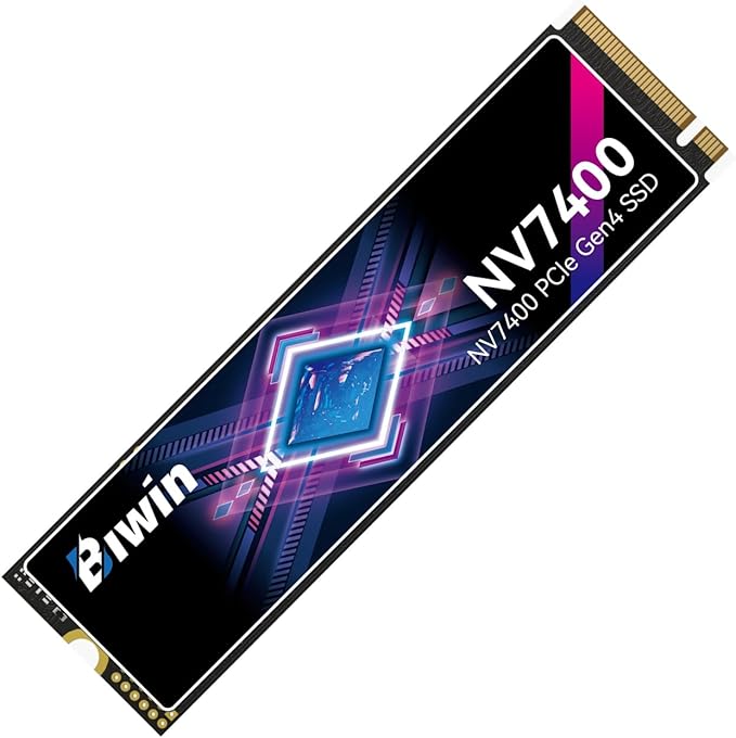 BIWIN Black Opal NV7400 4TB SSD Gen4x4, Read Speed up to 7450MB/s, NVMe M.2 2280 PCIe 4.0 Internal PC Solid State Drive for Laptop/Desktop/PS5