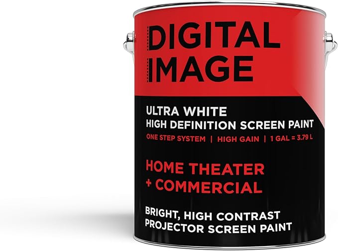 Projector Screen Paint - High Definition, 4K/8K, Ultra White - Quart