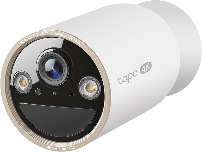 Tapo 4K Ultra HD Outdoor Battery Security Camera – Up to 200 Day Battery, Free Person/Vehicle Detection, Starlight Color Night Vision, Works w/Alexa and Google Assistant, MagCam 4K