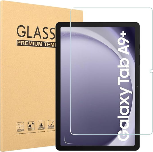 Caweet Screen Protector for Samsung Galaxy Tab A9+ / A9 Plus 11 Inch 2023 Released, 9H Hardness HD Tempered Glass Film Guard, 1 Pack