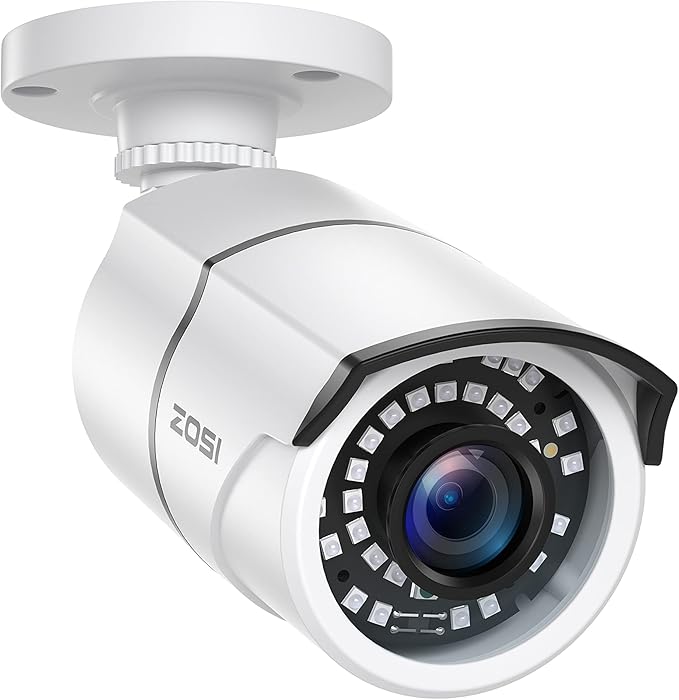 ZOSI 4 Pack 2MP 1080p HD-TVI Home Security Camera Outdoor Indoor 1920TVL, 36PCS LEDs, Night Vision, Weatherproof Surveillance CCTV Bullet Camera