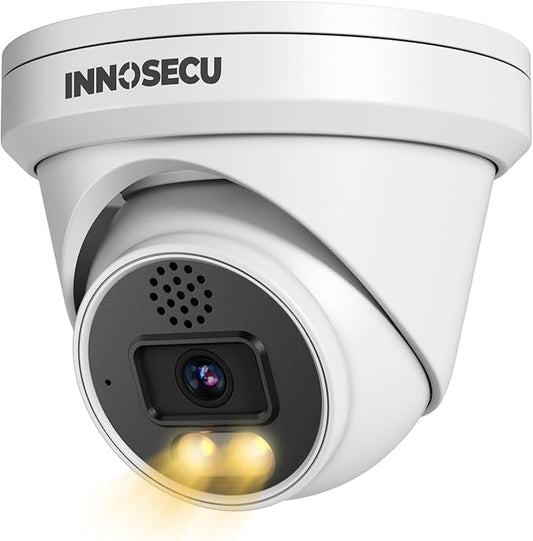 Dome PoE Camera 8MP Outdoor, Smart Dual Spotlight Security Camera for Surveillance System, Color Night Vision, 2.8mm Lens Wide Angle 110°, Two-Way Audio, Human/Vehicle Detection, IND8BD97K