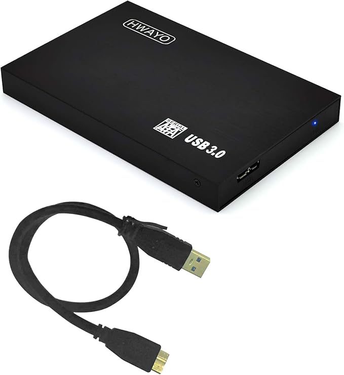 2.5'' 120GB Ultra Slim Portable External Hard Drive USB3.0 HDD Storage for PC/Desktop/Laptop/MacBook/Chromebook (Black)