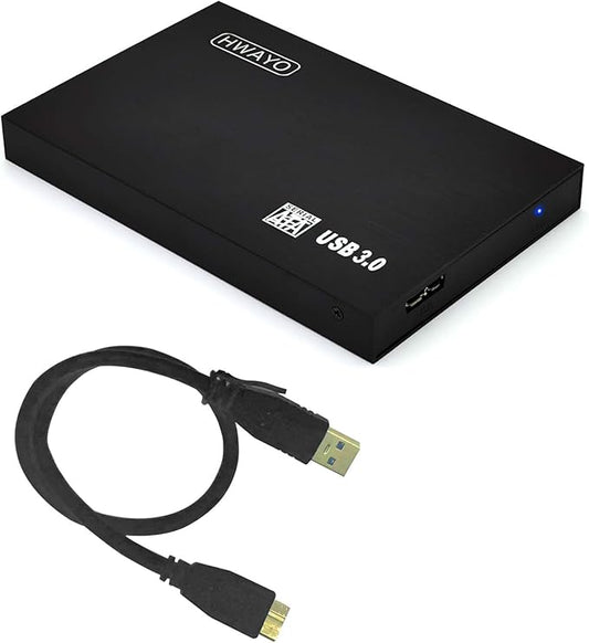 2.5'' 320GB Ultra Slim Portable External Hard Drive USB3.0 HDD Storage for Xbox One Consle, PC, Laptop (Black)