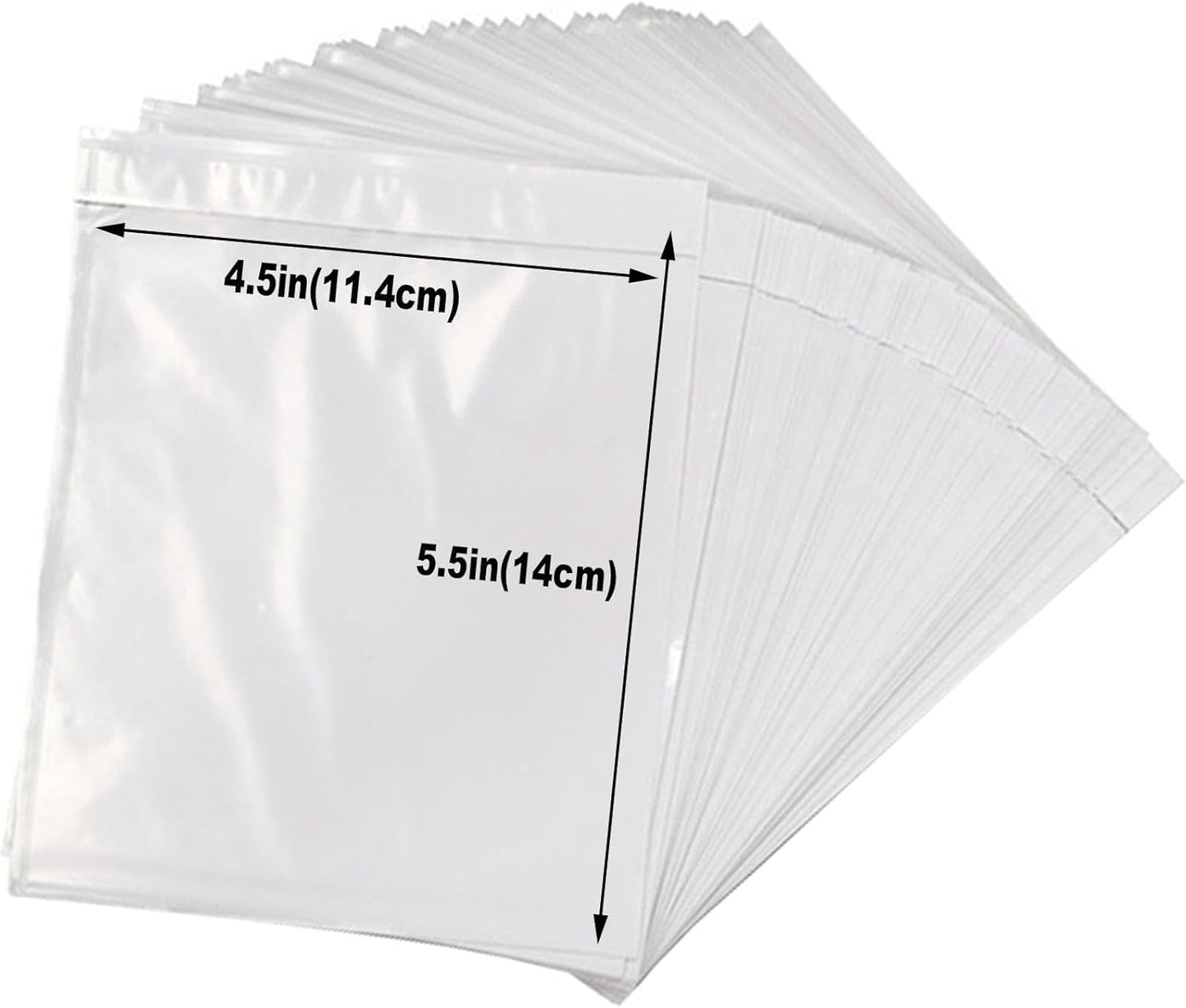 200 Pcs-4.5x5.5In Shipping Envelopes, Packing List Mailing Envelopes Clear Adhesive Shipping label sleeves Shipping Supplies for Small Businesses