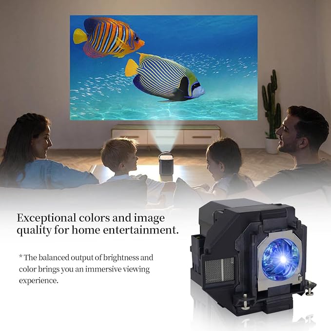 EP97 Replacement Projector Lamp Bulb Compatible with EPSON V13H010L97 VS260 Powerlite Home Cinema 2200/2250/U50 880 EB-U50 EX3280 EX5280 EX9230 EB-FH52 EB-FH06 EB-W51 EB-W50 EB-X50 Projectors
