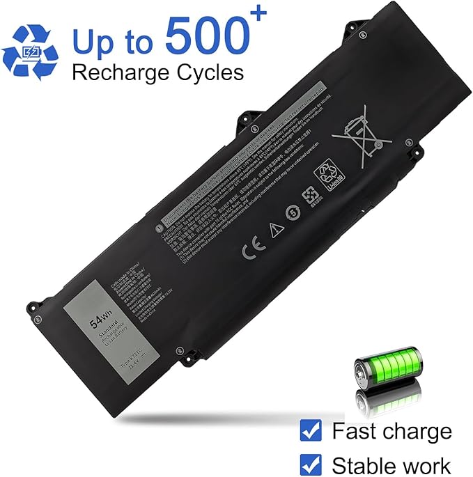 JOTACT R73TC DR02P Laptop Battery Compatible with Dell Latitude 3440 3540 3580 3340 3480 5340 5440 5540 Series Notebook GTG7N 2X1V9 GRWKG KDM9P 11.4V 54Wh 4623mAh
