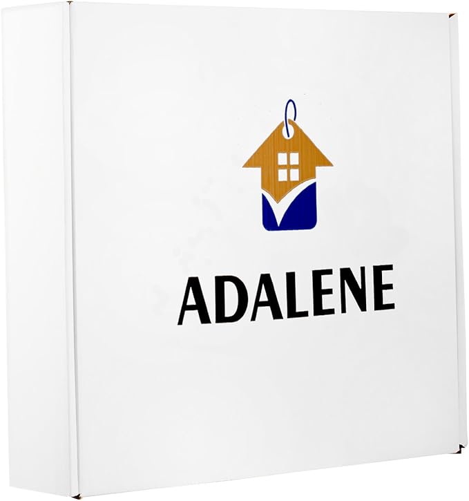 Adalene Wall Clocks Large Decorative For Living Room Decor 14 Inch Wooden Frame - Quiet Battery Operated Wood Wall Clock Silent Non Ticking Analog Quartz Movement, Large Numbers, For Kitchen, Bedrooms