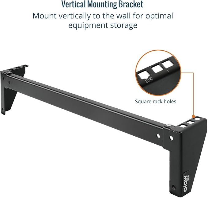 Tecmojo 1U Foldable Vertical Rack and Wall Mountable Patch Panel Bracket for 19" Server and Data Equipment