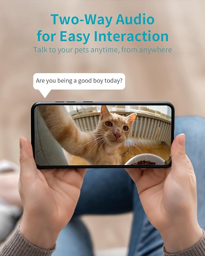 VIMTAG 2.5K Indoor Cameras for Home Security, 360° Pan/Tilt Pet Camera with Phone App for Dog/Cat, 5G/2.4GHz WiFi Security Camera Indoor for Nanny/Baby/Room, Night Vision, 2-Way Audio, Cloud & SD Card