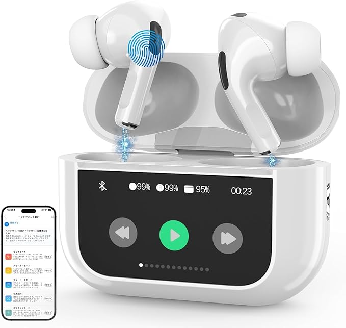 AI Language Translator Earbuds,3-in1 English-Spanish Translation Device,Instant Translation,Seamless Global Conversations, AI Bluetooth Earbuds with Charging Dock for Travel, Meetings, and Study