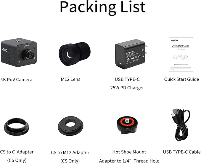 zowietek 4K POV Camera PoE, ZowieCAM, Webcam, Simultaneously HDMI & SDI Output, RTSP/RTMP(s)/SRT, Standalone Live Streaming to YouTube/Twitch for Webcast, Meeting, Teaching & Gaming (M12 AF)