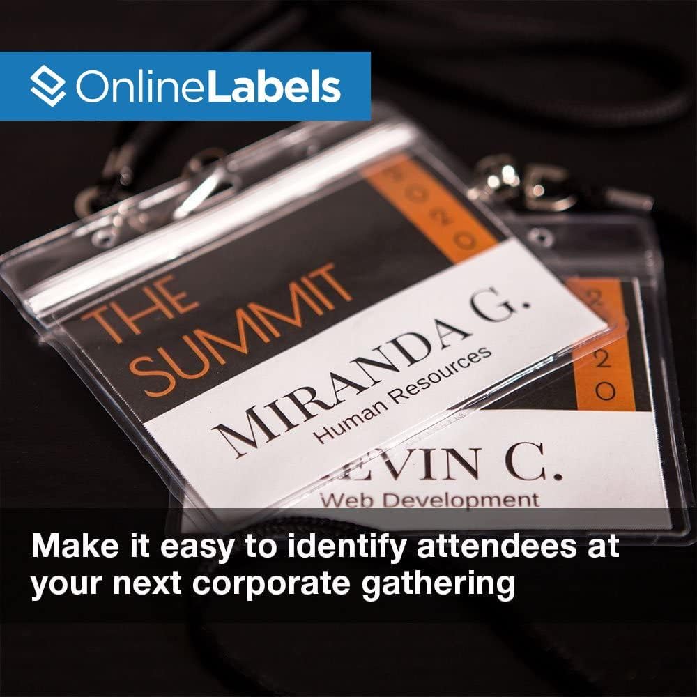 Name Badge Inserts - 4 x 3 - Cardstock - Pack of 1,500, 250 Sheets - Inkjet/Laser Printer - Online Labels