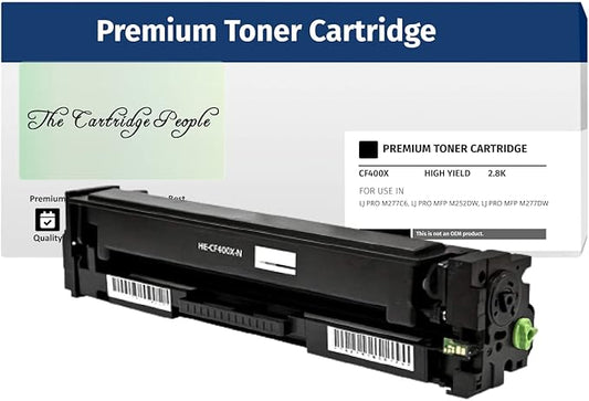 The Cartridge People New Compatible 201X (CF400X) Hi-Yield Black Toner Cartridge 2,800 Pages, PRO M277C6, LJ PRO MFP M252DW, LJ PRO MFP M277DW, LJ PRO MFP M277N