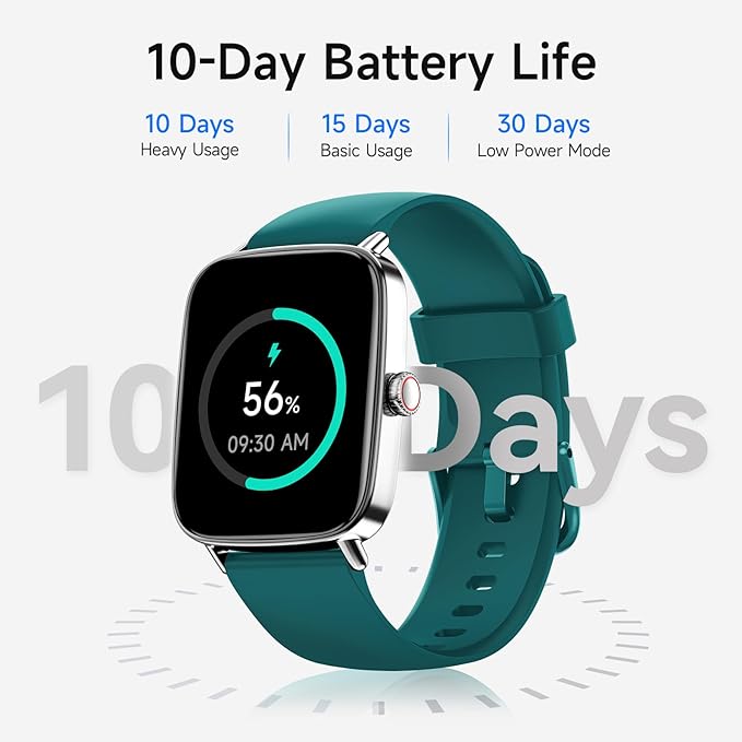 Smart Watch for Men Women, 1.85" HD Smartwatch Compatible iPhone/Samsung/Android (Answer/Make Calls), 100+ Sport Modes Fitness Tracker with Heart Rate/Sleep/SpO2 Monitor, IP68 Waterproof