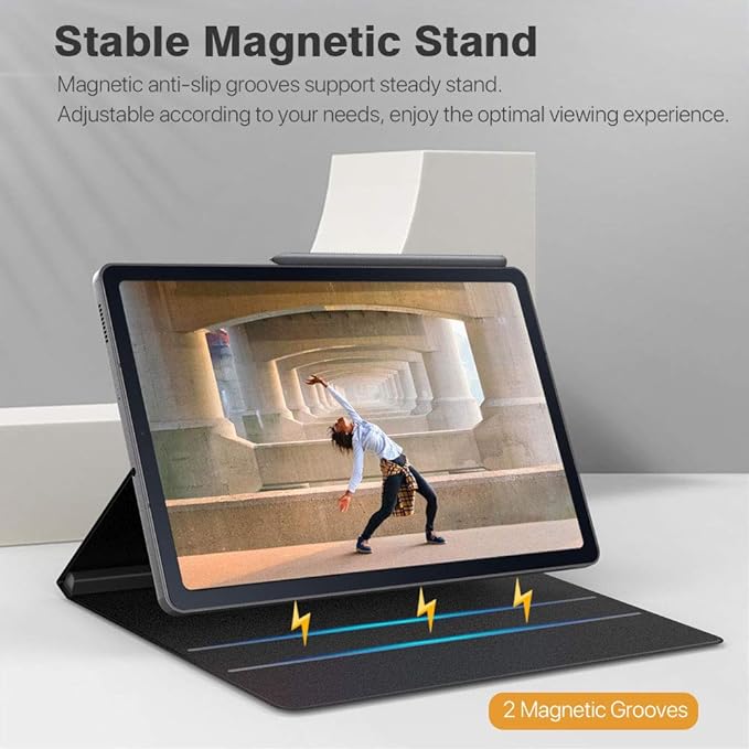 TiMOVO Case for All-New Samsung Galaxy Tab S6 Lite 10.4 Inch 2024/2022/2020, Ultra Slim Lightweight Magnetic Stand Cover Fit Galaxy Tab S6 Lite Tablet - Black