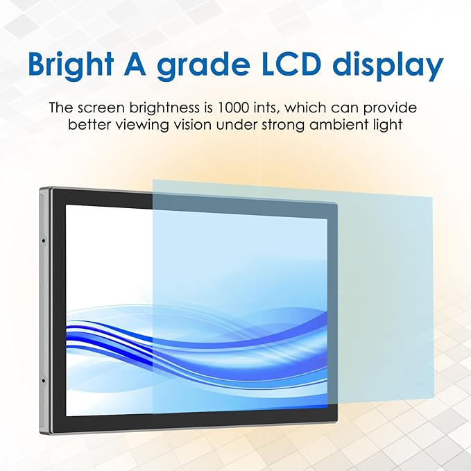 23.8 Inch 10 Points PCAP Open Frame Touch Screen LCD Display Monitors 1920x1080 Black with 1000 Nits Brightness