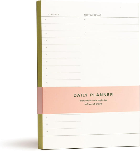 Daily and Weekly To-Do List Notepad â Desk Pad for Work and Study, Lime, 8x6 Inches