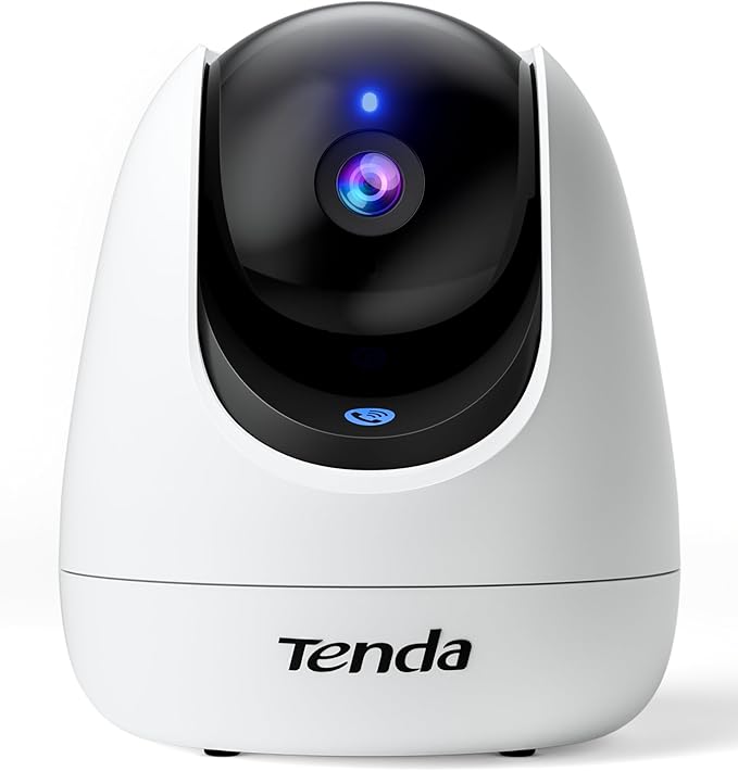 Tenda CP3 Pro 2K Indoor Security Camera with WiFi 6 & AI Baby/Pet Detection – Baby Monitor, Pet Camera for Home, One-Touch Calling, Night Vision, Military-Grade Encryption, No Subscription Needed