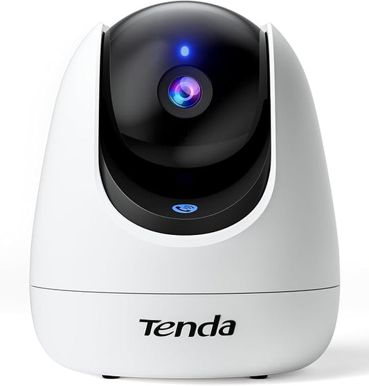Tenda CP3 Pro 2K Indoor Security Camera with WiFi 6 & AI Baby/Pet Detection – Baby Monitor, Pet Camera for Home, One-Touch Calling, Night Vision, Military-Grade Encryption, No Subscription Needed